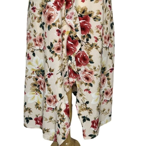 Nordstrom Spirit of Grace Midi Dress Large Pale Pink New Floral Sleeveless Summe - Picture 4 of 10